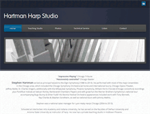 Tablet Screenshot of hartmanharpstudio.com